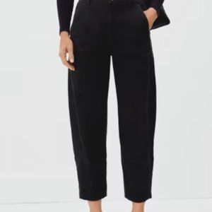 Everlane untility barrel pant, size 6, black